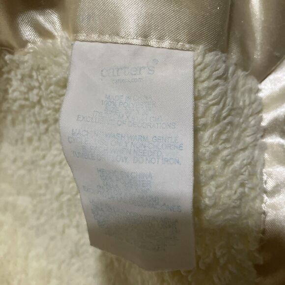 carters baby kisses Baby blanket frog duck Fleece Vintage Butter Yellow 34x29” - Picture 9 of 11